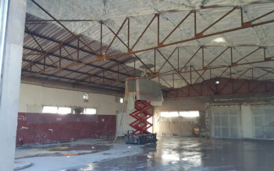 Isolation des plafonds d&rsquo;un hangar