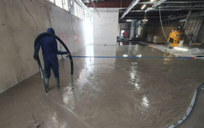 Une chape pour une salle de sport